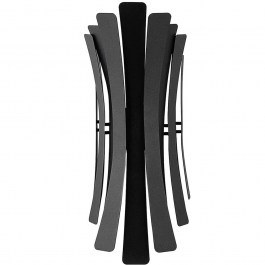 Φωτιστικό Τοίχου - Απλίκα Linea 892OPV3103 17x16x48cm 2xE14 40W Black Opviq BLACK