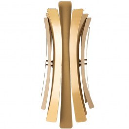 Φωτιστικό Τοίχου - Απλίκα Linea 892OPV3102 17x16x48cm 2xE14 40W Gold Opviq GOLD