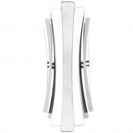 Φωτιστικό Τοίχου - Απλίκα Linea 892OPV3105 17x16x48cm 2xE14 40W Silver Opviq SILVER
