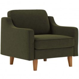 Πολυθρόνα Αδιάβροχη Robin 918CMF1108 90x87x84cm Oil Green-Walnut GREEN