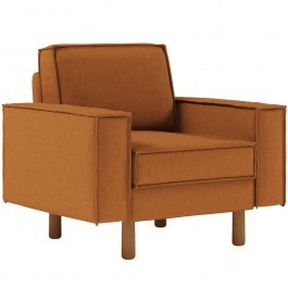 Πολυθρόνα Αδιάβροχη Sparrow 918CMF1185 108x87x89cm Caramel-Walnut CARAMEL