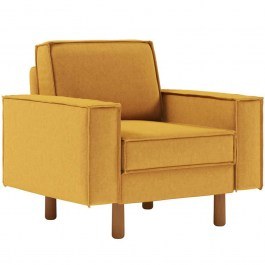 Πολυθρόνα Αδιάβροχη Sparrow 918CMF1184 108x87x89cm Mustard-Walnut MUSTARD