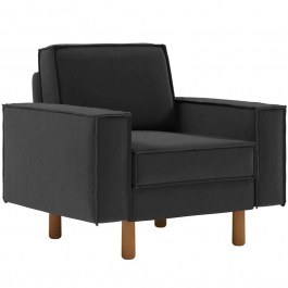 Πολυθρόνα Αδιάβροχη Sparrow 918CMF1191 108x87x89cm Night Grey-Walnut DARK GREY