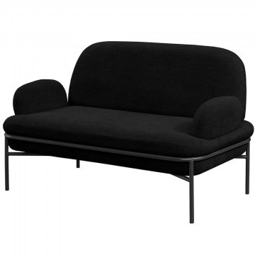 Καναπές Διθέσιος Aster 531ALN1306 140x53x80cm Black