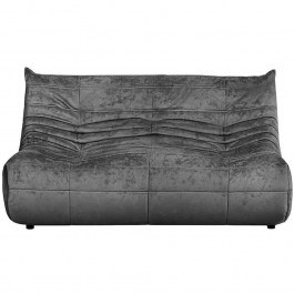 Two-Seater Sofa Bocek 560ARE5218 145x100x80cm Dark Grey DARK GREY