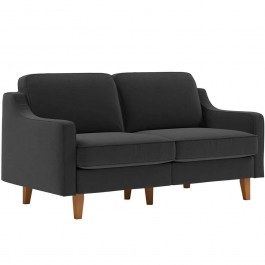 Καναπές Διθέσιος Robin 918CMF1143 155x87x84cm Night Grey-Walnut DARK GREY