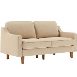 Καναπές Διθέσιος Robin 918CMF1135 155x87x84cm Sand-Walnut SAND