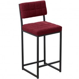 Bar Stool Retro 225ALN1116 40x40x98cm Burgundy BURGUNDY