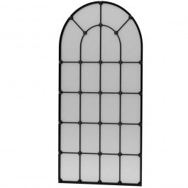 Floor - Wall Mirror Ovalis 985ETR1114 90x180cm Black Hanah Home BLACK