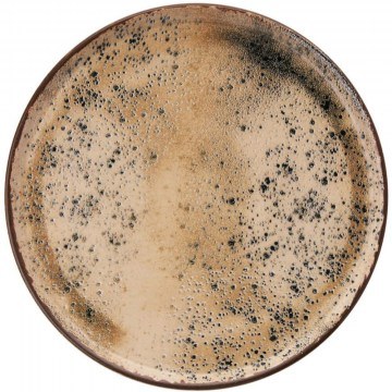 Dessert Plate Sesame (Set 6Pcs) 471PST1124 19,3x19,3x2cm Beige-Brown Hermia