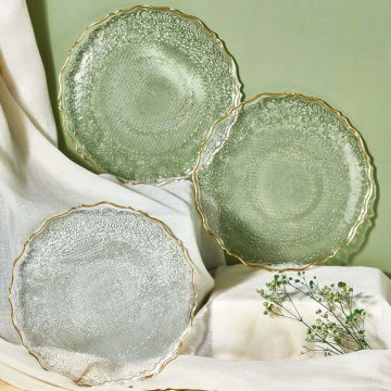 Dessert Plate Goblen (Set 6Pcs) 337GLZ1113 21cm Clear Hermia