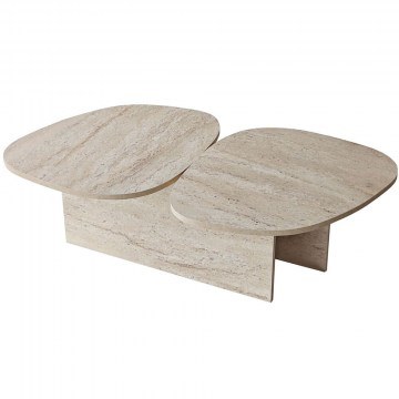 Coffee Table Stones 552NOS2601 125x60x38cm Travertine Beige