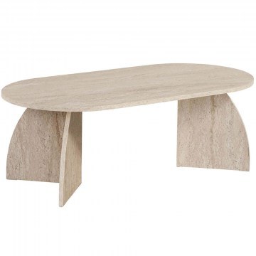 Τραπέζι Σαλονιού Melina 632NRD1102 120x60x40cm Travertine Beige