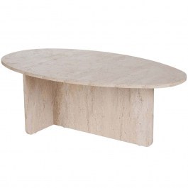 Coffee Table Orba 838NRD1101 120x65x40cm Travertine Beige BEIGE
