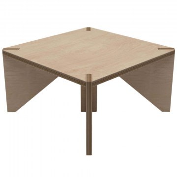 Coffee Table Pura 980NPR1202 75x75x40cm Natural