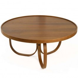 Coffee Table Jupiter 643MRL1104 D100x46cm Walnut WALNUT