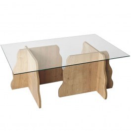 Coffee Table Canyon 552NOS1491 105x65x40cm Oak-Clear OAK