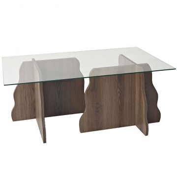 Coffee Table Canyon 552NOS2287 105x65x40cm Walnut-Clear