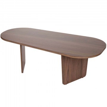 Τραπέζι Σαλονιού Ovalis 838NRD1107 130x65x40cm Venezia Walnut