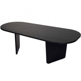Τραπέζι Σαλονιού Ovalis 838NRD1110 130x65x40cm Wood Black BLACK