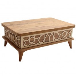 Extendable Coffee Table Ada 331KVN1135 90x60x38cm Pine Natural NATURAL
