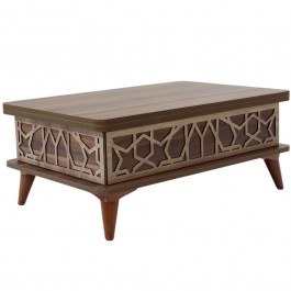 Extendable Coffee Table Ada 331KVN1132 90x60x38cm Walnut WALNUT