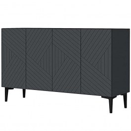 Μπουφές Ferro 555CHM1360 120x32x75cm Anthracite ANTHRACITE