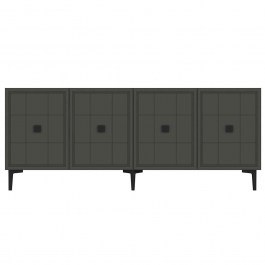 Μπουφές Yuka 555CHM1321 150x32x75cm Anthracite ANTHRACITE
