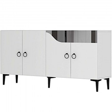 Buffet Gama 555CHM1339 150x32x75cm White-Silver