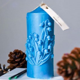 Scented Candle Ers 648CRS1135 13x7cm Blue Aberto Design BLUE
