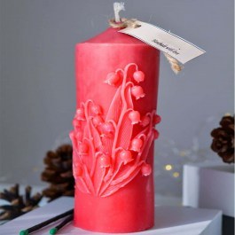 Scented Candle Ers 648CRS1136 13x7cm Coral Aberto Design CORAL