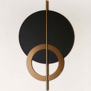 Διακοσμητικό Τοίχου Hyperion 507ATP1279 46x80cm Black-Gold Wallity