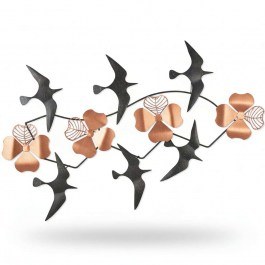 Wall Decorative Bys 891TNL2480 84x5x52cm Copper-Black Wallity COPPER-BLACK