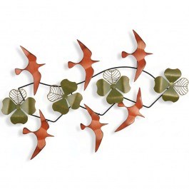 Wall Decorative Bys 891TNL2482 84x5x52cm Orange-Green Wallity GREEN-ORANGE