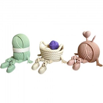 Διακοσμητικά Επιτραπέζια Cutie Braid (Σετ 3Τμχ) 727FRN1114 8cm Multi Aberto Design