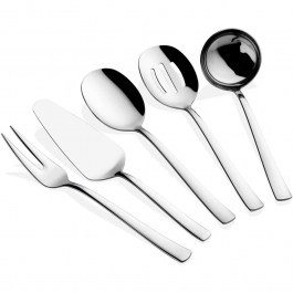 Σετ Σερβιρίσματος Ella (Σετ 5Τμχ) 645DRM1126 Silver Hermia SILVER