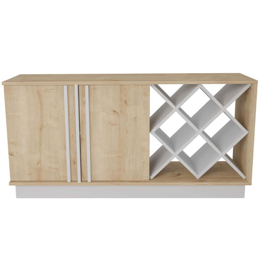 Μπουφές Luna 875ZNA3516 148x40x70cm Oak-White