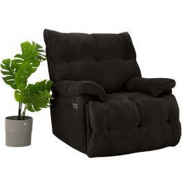 Πολυθρόνα Relax Soft Electric 752EST1515 100x80x105cm Black BLACK