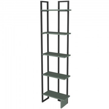 Floor Shelf Alice 875ZNA3672 36,4x19,6x180cm Black-Green