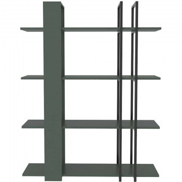 Floor Shelf Onno 875ZNA3671 120x31x160cm Green-Black