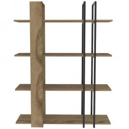 Floor Shelf Onno 875ZNA3669 120x31x160cm Oak-Black OAK