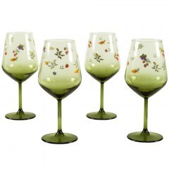 &Pi;&omicron;&tau;ή&rho;&iota;&alpha; &Kappa;&rho;&alpha;&sigma;&iota;&omicron;ύ Jardin (&Sigma;&epsilon;&tau; 4&Tau;&mu;&chi;) 127RKL1138 9,1x9,1x21,8cm 490ml Multi-Green Hermia