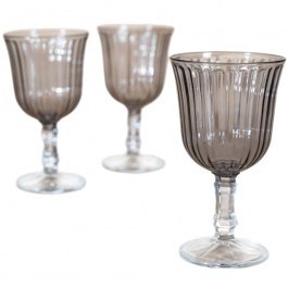 Ποτήρια Κρασιού Splendid (Σετ 4Τμχ) 127RKL1184 8,2x8,2x15,9cm 240ml Fume Hermia FUME