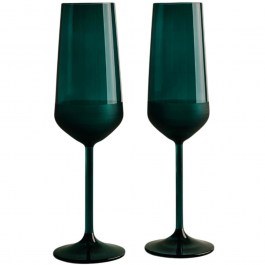 Ποτήρια Σαμπάνιας Tyrakle (Σετ 2Τμχ) 409PBH1155 7x7x22,6cm 195ml Green Hermia GREEN