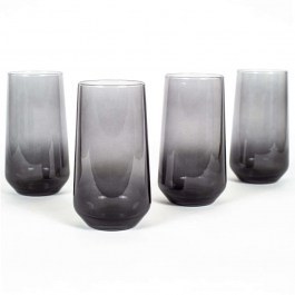 Water Glasses New Iconic (Set 4Pcs) 127RKL1159 7,8x7,8x14,8cm 470ml Fume Hermia FUME