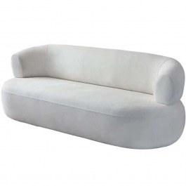 Three-Seater Sofa Roma 752EST1112 230x70x70cm White WHITE