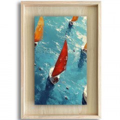 Πίνακας Ahsakca 870CHS1152 43x63cm Multi Wallity