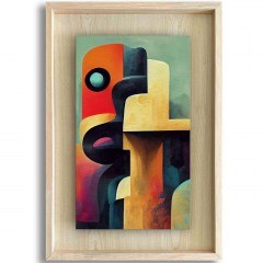 Πίνακας Ahsakca 870CHS1159 43x63cm Multi Wallity