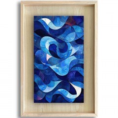 Πίνακας Ahsakca 870CHS1183 43x63cm Natural-Blue Wallity