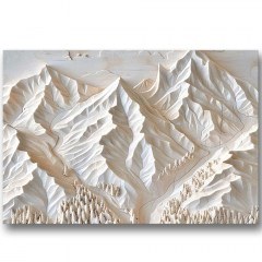 Canvas Painting Wabisabi 895FNA1421 100x70cm White Wallity